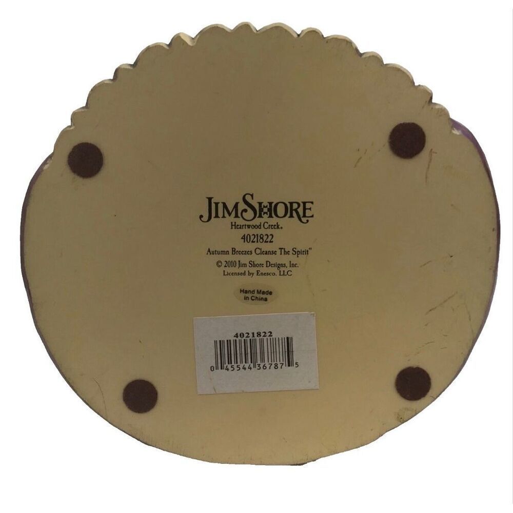 Jim Shore Ceramic Angel Autumn Breezes Cleanse The Spirit Rustic Farmhouse Decor - Picture 11 of 13